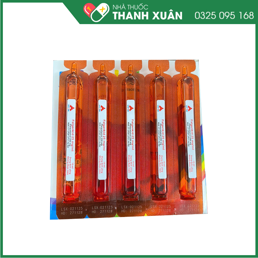 Falgankid 25mg/mL thuốc giảm đau, hạ sốt